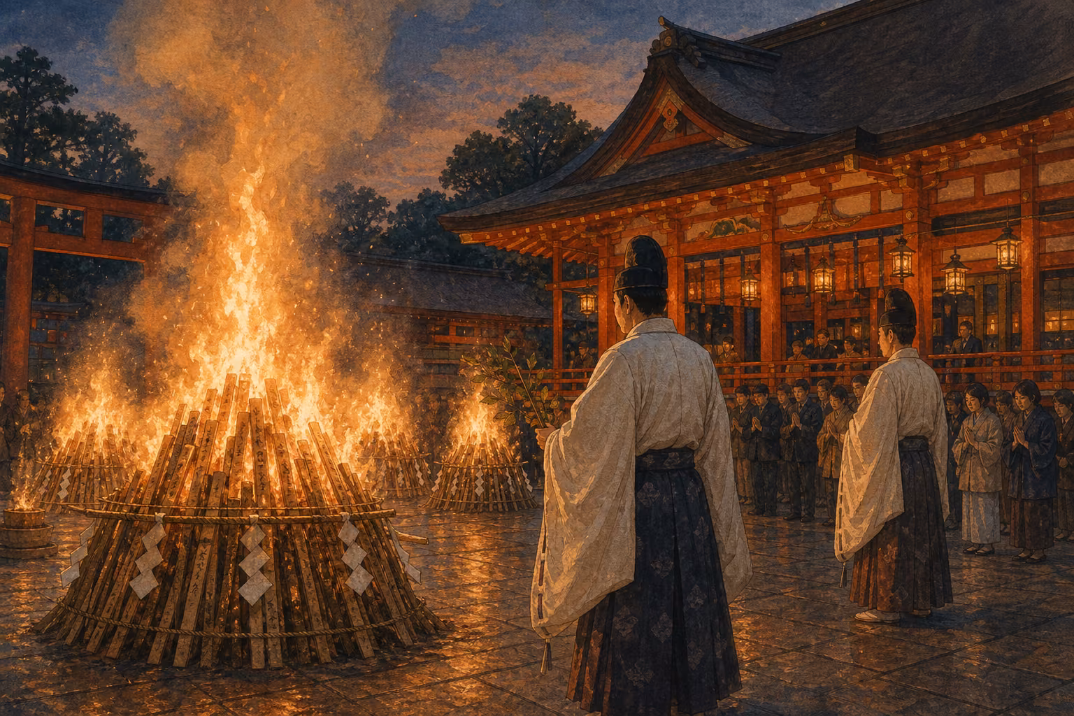 Editorial illustration representing Hitaki-sai