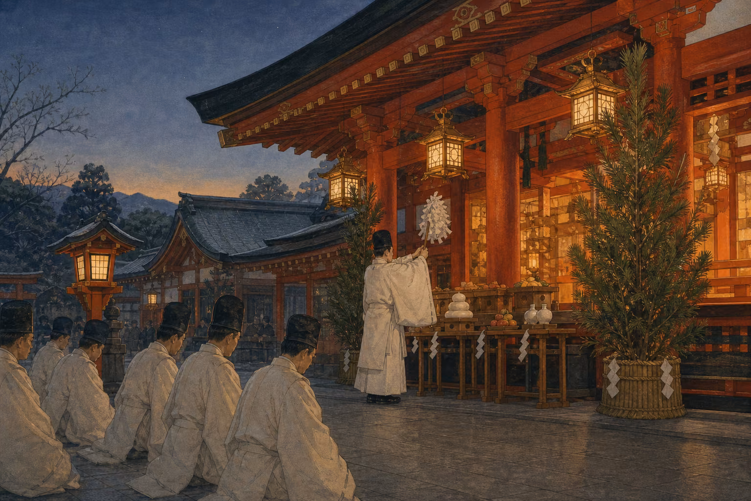 Editorial illustration representing Saitan-sai